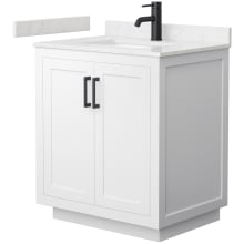 Miranda 30" Free Standing Single Basin Vanity Set with Cabinet and Cultured Marble Vanity Top