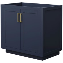 Miranda 36" Single Free Standing Vanity Cabinet Only - Less Vanity Top