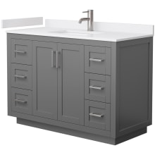 Miranda 48" Free Standing Single Basin Vanity Set with Cabinet and Cultured Marble Vanity Top