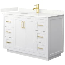 Miranda 48" Free Standing Single Basin Vanity Set with Cabinet and Quartz Vanity Top