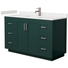 Miranda 54" Free Standing Single Basin Vanity Set with Cabinet and Cultured Marble Vanity Top