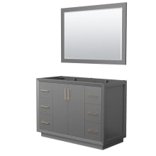 Strada 47" Single Free Standing Vanity Cabinet - Less Vanity Top