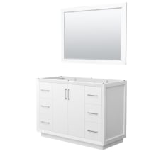 Strada 47" Single Free Standing Vanity Cabinet - Less Vanity Top