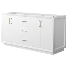 Strada 65" Double Free Standing Vanity Cabinet Only - Less Vanity Top