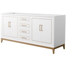 Marlena 72" Double Free Standing Vanity Cabinet Only - Less Vanity Top