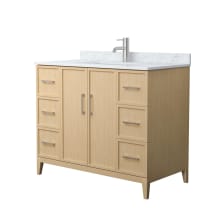 Elan 42" Free Standing Single Basin Vanity Set with Cabinet and Marble Vanity Top