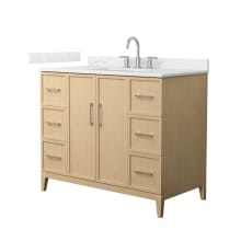 Elan 42" Free Standing Single Basin Vanity Set with Cabinet and Quartz Vanity Top