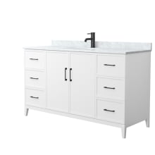 Elan 60" Free Standing Single Basin Vanity Set with Cabinet and Marble Vanity Top