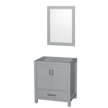 Sheffield 30" Single Free Standing Vanity Cabinet - Less Vanity Top