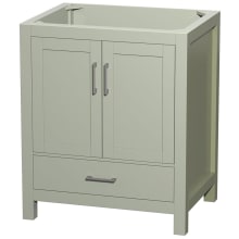 Sheffield 30" Single Free Standing Vanity Cabinet Only - Less Vanity Top