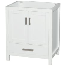 Sheffield 30" Single Free Standing Vanity Cabinet Only - Less Vanity Top