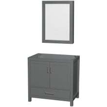 Sheffield 36" Single Free Standing Vanity Cabinet - Less Vanity Top