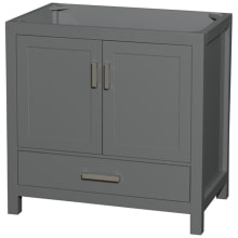 Sheffield 36" Single Free Standing Vanity Cabinet Only - Less Vanity Top