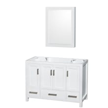 Sheffield 47" Single Free Standing Vanity Cabinet Only - Less Vanity Top