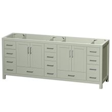 Sheffield 84" Double Free Standing Vanity Cabinet Only - Less Vanity Top