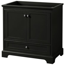 Deborah 35-1/4" Free Standing Single Wood Vanity Cabinet Only - Less Vanity Top