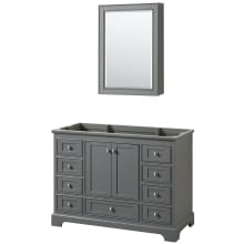 Deborah 47-1/4" Free Standing Single Wood Vanity Cabinet Only with Mirror - Less Vanity Top