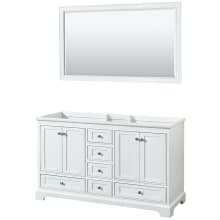 Deborah 59-1/4" Double Free Standing Wood Vanity Cabinet - Less Vanity Top