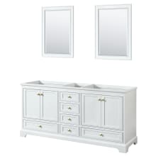 Deborah 71" Double Free Standing Wood Vanity Cabinet - Less Vanity Top