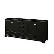 Deborah 79" Double Free Standing Wood Vanity Cabinet Only - Less Vanity Top