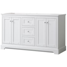 Avery 60" Double Free Standing Vanity Cabinet Only - Less Vanity Top