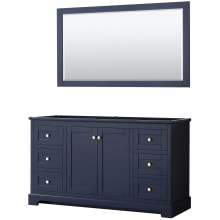 Avery 60" Single Free Standing Vanity Cabinet - Less Vanity Top