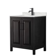 Daria 30" Free Standing Single Basin Vanity Set with Cabinet and Quartz Vanity Top