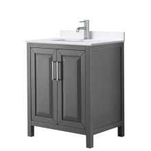 Daria 30" Free Standing Single Basin Vanity Set with Cabinet and Quartz Vanity Top