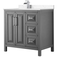 Daria 36" Free Standing Single Basin Vanity Set with Cabinet and Cultured Marble Vanity Top