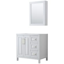 Daria 35" Single Free Standing Vanity Cabinet - Less Vanity Top