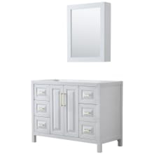 Daria 47" Single Free Standing Vanity Cabinet - Less Vanity Top