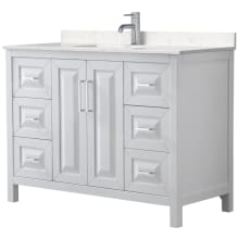 Daria 48" Free Standing Single Basin Vanity Set with Cultured Marble Vanity Top