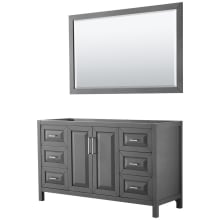 Daria 59" Single Free Standing Vanity Cabinet - Less Vanity Top