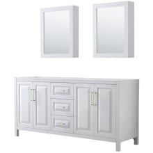 Daria 71" Double Free Standing Vanity Cabinet - Less Vanity Top
