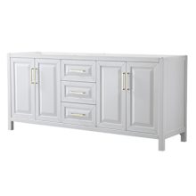 Daria 79" Double Free Standing Vanity Cabinet Only - Less Vanity Top