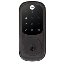 Electronic Single Cylinder Keyless Entry Deadbolt with Wi-Fi and Bluetooth Technology from the Assure Lock Collection