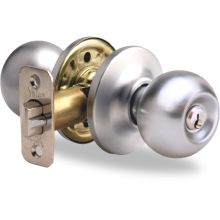 Cirrus Single Cylinder Keyed Entry Door Knob Set from the New Traditions Collection