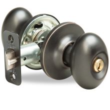 Terra Single Cylinder Keyed Entry Door Knob Set from the New Traditions Collection
