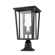 Seoul 2 Light 22" Tall Outdoor Pier Mount Post Light