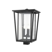 Seoul 3 Light 22" Tall Outdoor Single Head Post Light