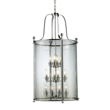 Wyndham 12 Light Full Sized Pendant with Clear Shade