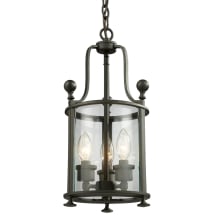 Wyndham 3 Light Mini Pendant with Clear Shade