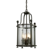 Wyndham 4 Light Full Sized Pendant with Clear Shade