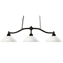 Chance 3 Light Chandelier with Matte Opal Glass Shade