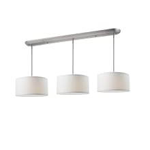 Albion 9 Light 60" Linear Pendant with Fabric Drum Shades