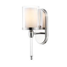 Argenta 1 Light Wall Sconce with Matte Opal Glass Shade