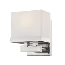 Rivulet 5-1/2" Wide Integrated 3000K LED Bathroom Sconce with Matte Opal Glass Shade