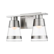 Ethos 2 Light 13" Wide Integrated 3000K LED Bathroom Vanity Light