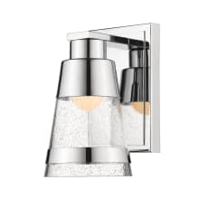 Ethos Single Light 5-11/16" Wide Integrated LED Bathroom Sconce with Seedy Glass