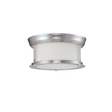 Sonna 2 Light Flushmount Ceiling Fixture with Matte Opal Shade